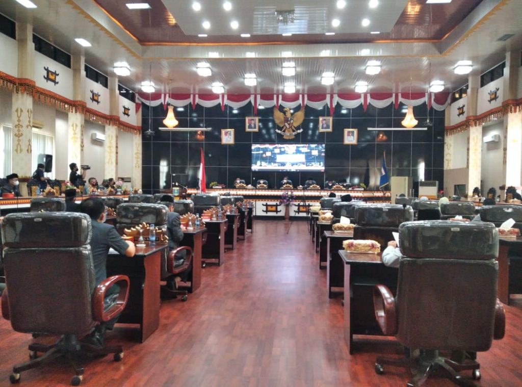 DPRD Metro Gelar Rapat Paripurna Raperda Perubahan APBD Tahun 2021 dan Pelestarian Cagar Budaya