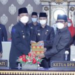 DPRD Way Kanan Gelar Rapat Paripurna Pengesahan Raperda Tentang Perubahan APBD TA 2021
