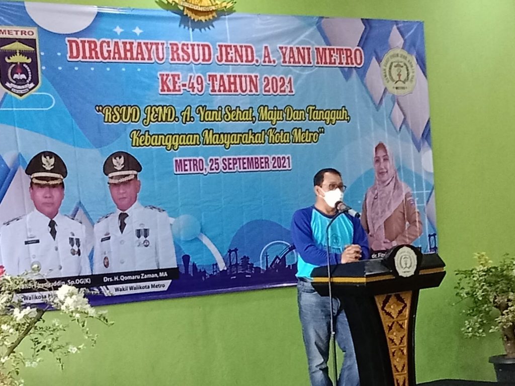 Walikota dan Wakil Walikota Hadiri Acara HUT RSUD A. Yani Metro Ke 49, Ini Yang Disampaikan Walikota