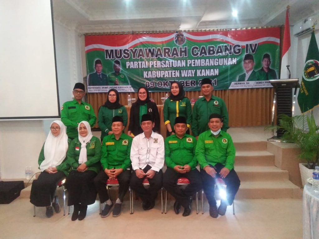 Wakil Bupati Ali Rahman, Buka Muscab Ke-4 PPP Way Kanan