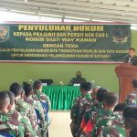 Kodim 0427/Way Kanan Gelar Penyuluhan Hukum