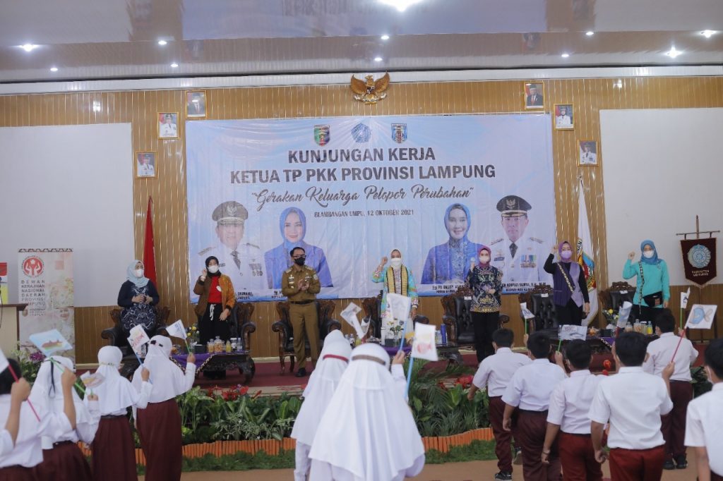 Bupati Adipaty Terima Kunjungan Kerja Ketua TP PKK Provinsi Lampung