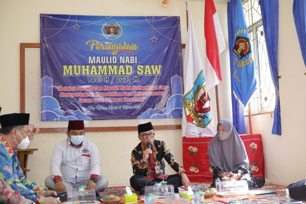 PWI Way Kanan Peringati Maulid Nabi Muhammad SAW 1443 H