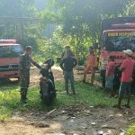 Babinsa 06/Baradatu Bantu Evakuasi Korban Hanyut Terbawa Arus Sungai Way Besai