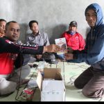 Pakde Marmin Sapa dan bicara Pada acara Temu tani Subhan Ulu.