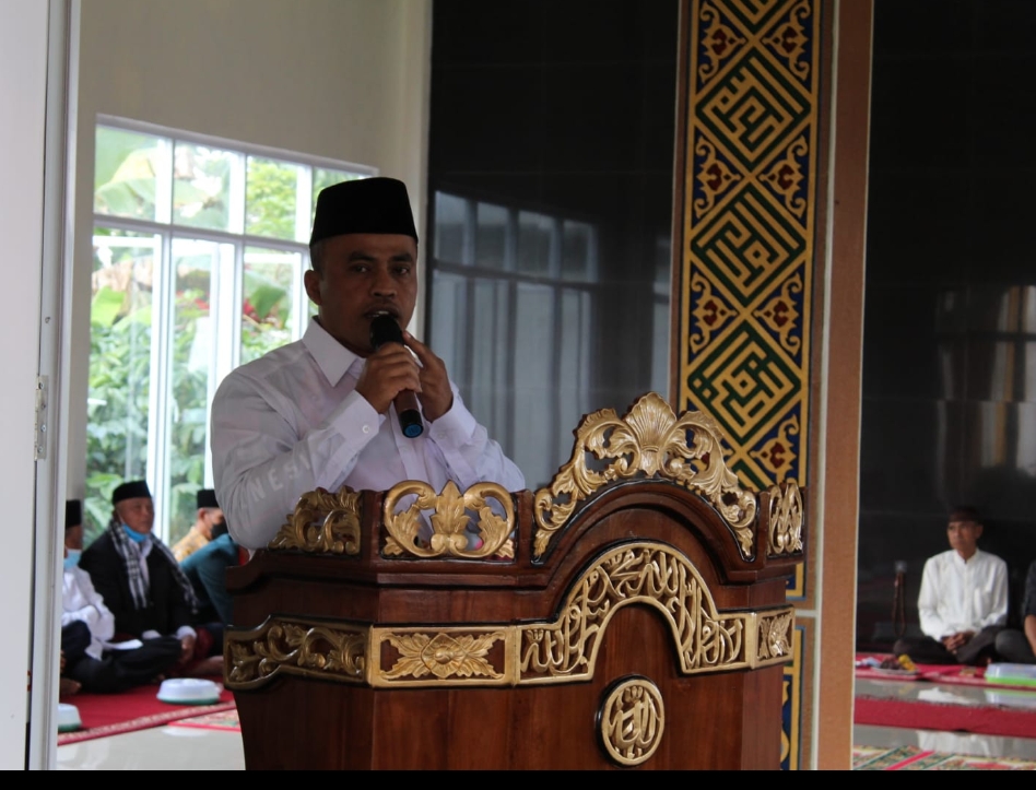 Pengurus Masjid Assyarif Pekon Tambak Jaya Laksanakan Kegiatan Peringatan Maulid Nabi Muhamad SAW 1443 Hijriah.