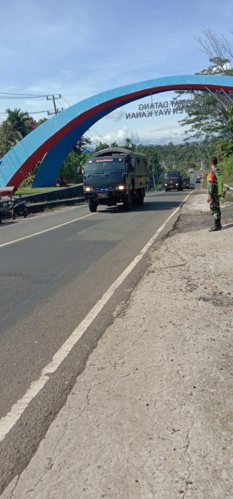 Anggota Koramil 427-06/Baradatu Sukseskan Latihan Antar Kecabangan Kartika Yudha Th 2021