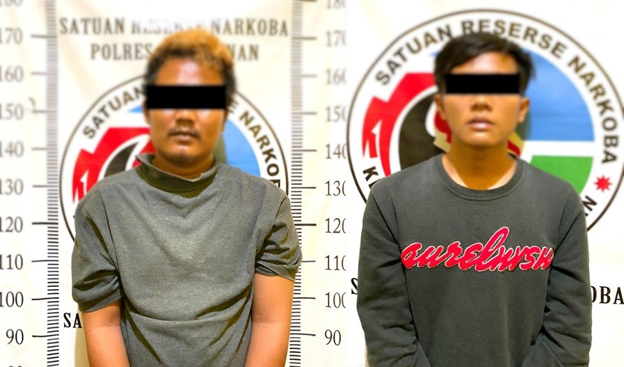 Diduga Edarkan Ekstasi di Baradatu, Dua Orang Pemuda Diringkus Polres Way Kanan