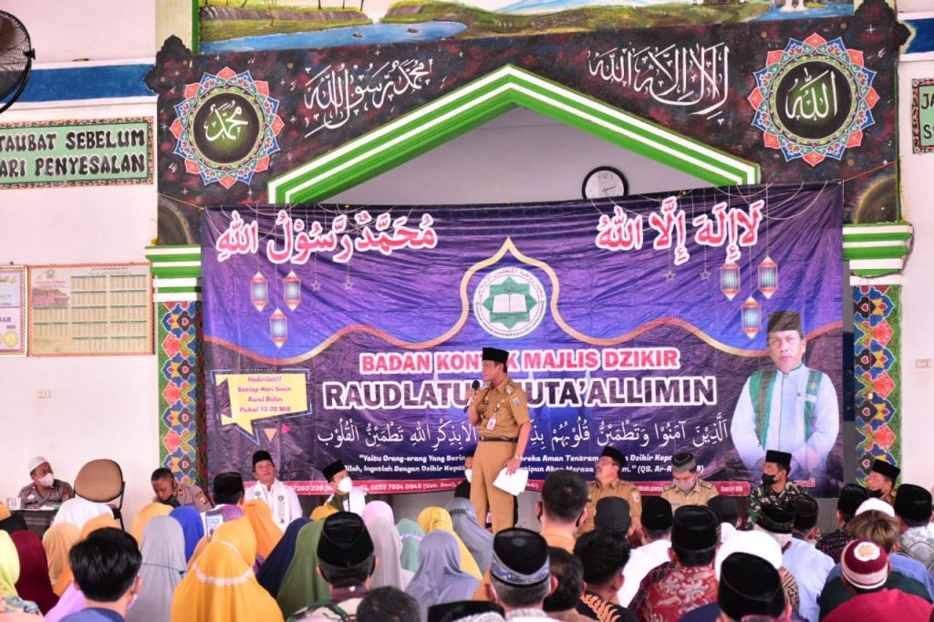 Wakil Bupati Way Kanan Hadiri Zikir Rutin Ponpes Raudlatul Muta’alimin