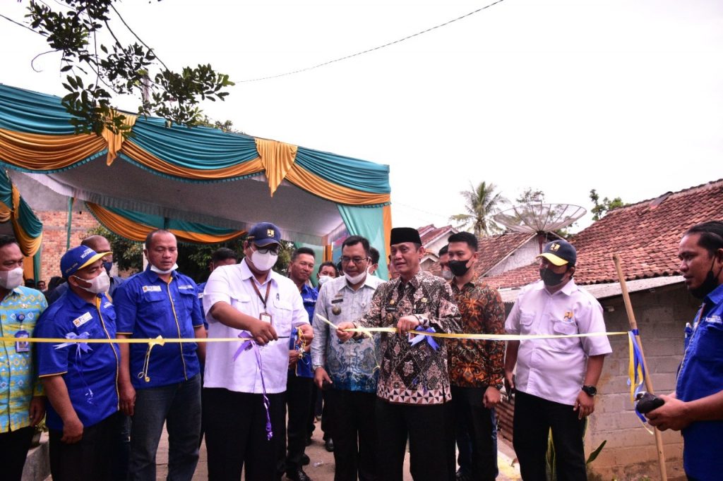 Wakil Bupati Way Kanan Resmikan Infrastruktur Program Kota Tanpa Kumuh