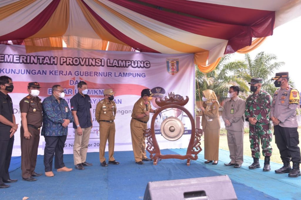 Bupati Adipaty Sambut Kunker Gubernur Lampung