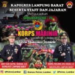 Kapolres LampungBarat Beserta Staff Dan Jajaran Mengucapkan Dirgahayu Ke -76 KORPS MARINIR 15 November 1945- 15 November 2021.