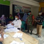 TNI Gandeng Puskes Dan Aparatur Kampung Vaksinasi Warga Usia 12 Th