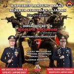 Kapolres Lampung Barat AKBP Hadi Saepul Rahman S.IK Beserta Staff Dan Jajaran Mengucapkan Dirgahayu Ke -76 Korps Brimob 👇👇🙏