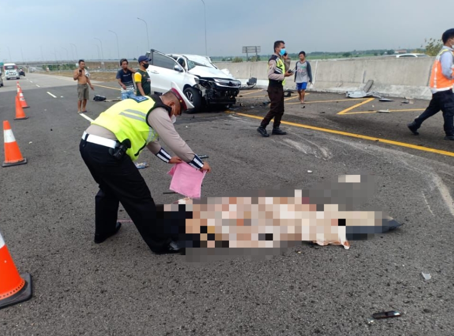 Laka Di Tol Jombang KM 672-400 Vanesa Angel Dan Suami Febri Ardiansyah Tewas Tiga Lainya Luka Luka👇👇👇