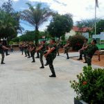 Danramil Dan Anggota Koramil 427-04/Bahuga Olah Raga Bersama