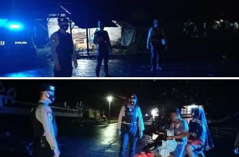 Polres Way Kanan Patroli KRYD Malam Hari Di Blambangan Umpu