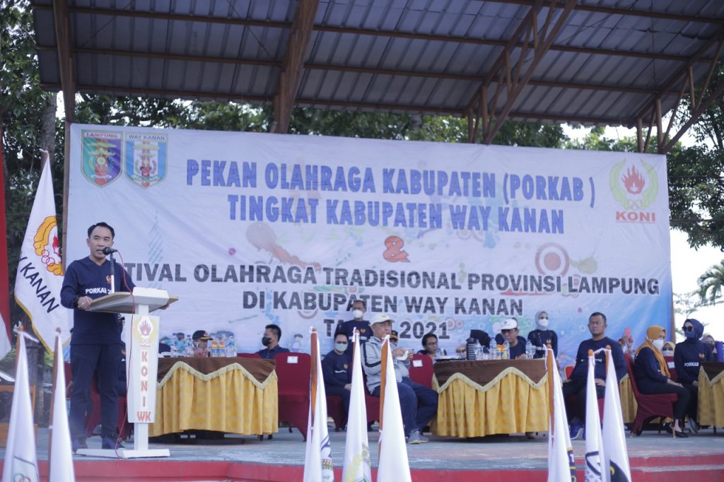 Bupati Adipati Hadiri PORKAB Kabupaten Way Kanan
