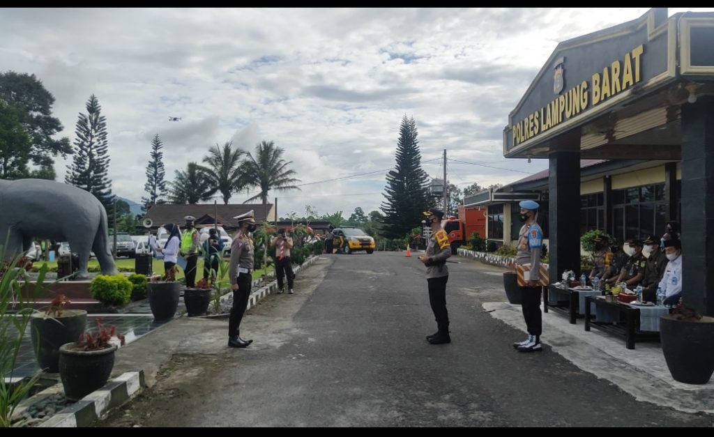 Operasi Lilin Krakatau 2021 Kapolres Lampung Barat Tekankan Tindakan Pre- Emtif Dan Preventif.