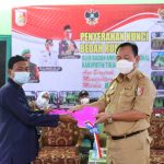 Bupati Tulang Bawang Dr. Hj Winarti S.E. M.H Hadiri Acara Serah Terima Kunci Bantuan Bedah Rumah oleh BAZNAZ