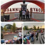 Pemerintah Kelurahan Blambangan Umpu Bersama Babinsa dan Bhabinkamtibmas tertibkan Pedagang di Patung Riyacudu