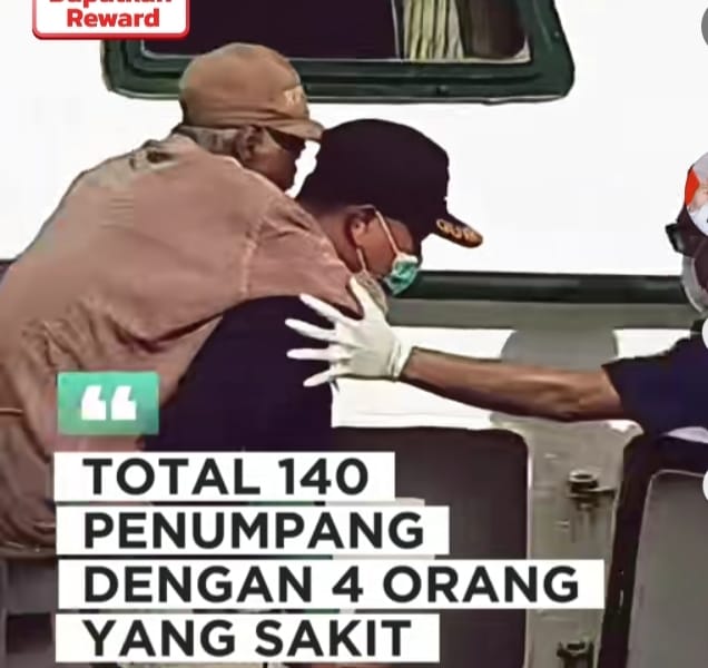 Gubernur Bengkulu ” KMP Pulo Telo Berlabuh Di Pulau Bai Angkut 140 Penumpang Dan 4 Orang Pasien Dari Enggano