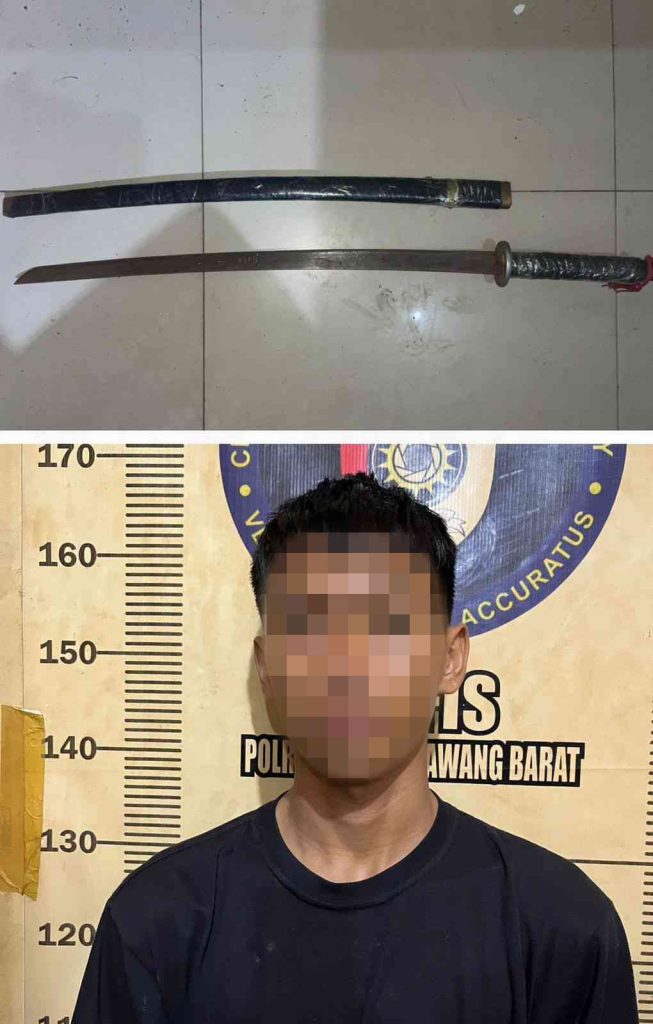 Genk Motor Merajalela, Satu Orang Pemuda Membawa Sejata Tajam Diamankan Polisi 