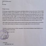 Perwakilan Pekerja PT DSJ Kirim Surat Permohonan Penolakan Demo Tapal Batas Oleh ASBS dan FPWK Di Lokasi PT DSJ Ke Kapolres Kaur.