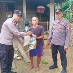 Sambut Hari Bhayangkara Ke-79, Polsek Way Tuba Salurkan Bansos di Suma Mukti