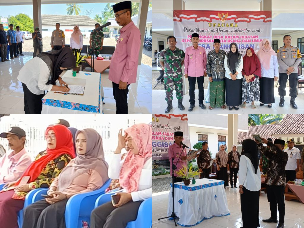 Tingkatkan Pelayan Publik Terhadap Masyarakat Pemdes Manggisan Lantik Kaur Tata Usaha Dan Umum