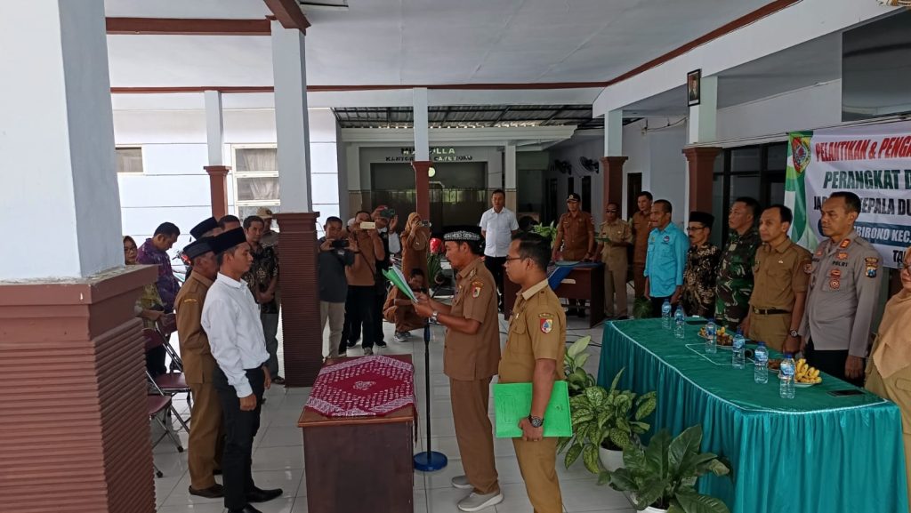 Kepala Desa Gambirono Lantik M Fadil Sebagai Kasun Terpilih