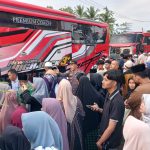 Polri Hadir Amankan Kepulangan 187 Orang Jamaah Haji Asal Kabupaten Way Kanan