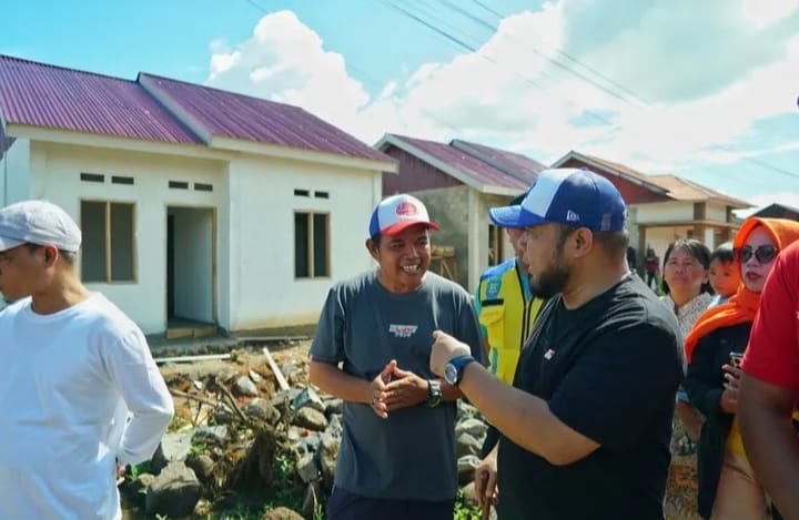 Gubernur Bengkulu H.Helmi Hasan. SE .Tinjau Progres Pembangunan Rumah Terdampak Gempa Kecepatan Lebih Penting Dari Prosuder