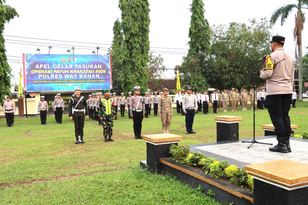 Polres Way Kanan Gelar Operasi Patuh Krakatau 2025