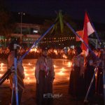Ratusan Pramuka Penggalang Mengikuti Penerimaan Tamu Ambalan Hayam Wuruk Tribuana Tungga Dewi