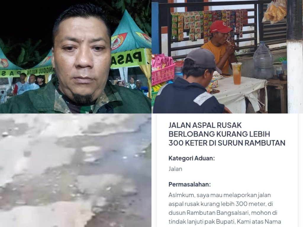 Rusak Parah Dan Kerap Jatuhkan Pengendara! Jalan Kabupaten Di Dusun Rambutan Bangsalsari Dikeluhkan Warga