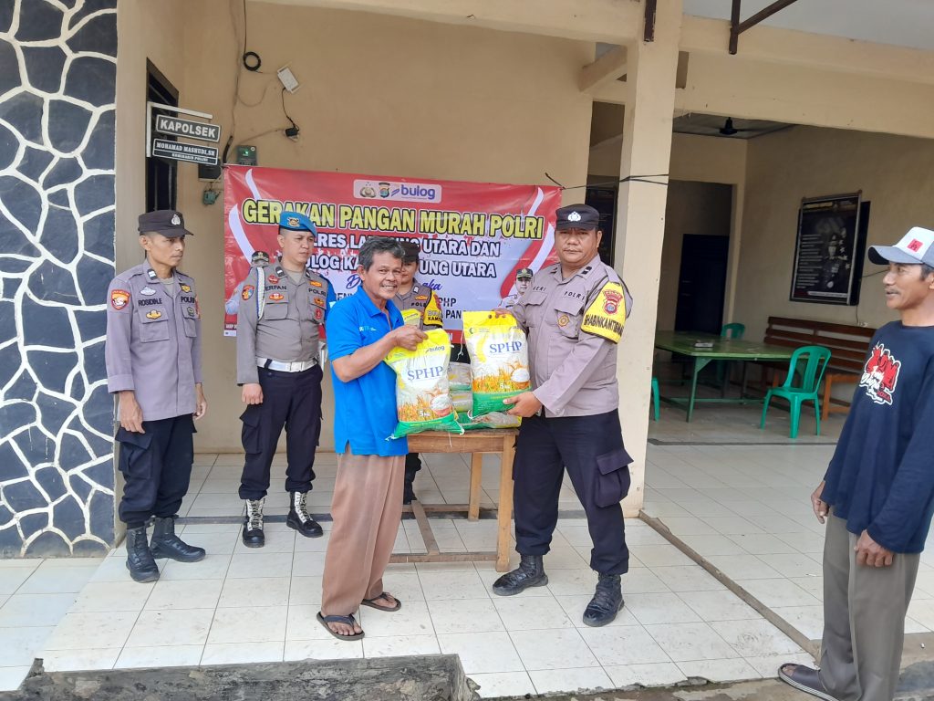 Polsek Sungkai Selatan Gelar Gerakan Pangan Murah