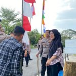 Sambut HUT RI Ke-80, Kapolres Ajak Warga Kibarkan Bendera Merah Putih di Way Kanan