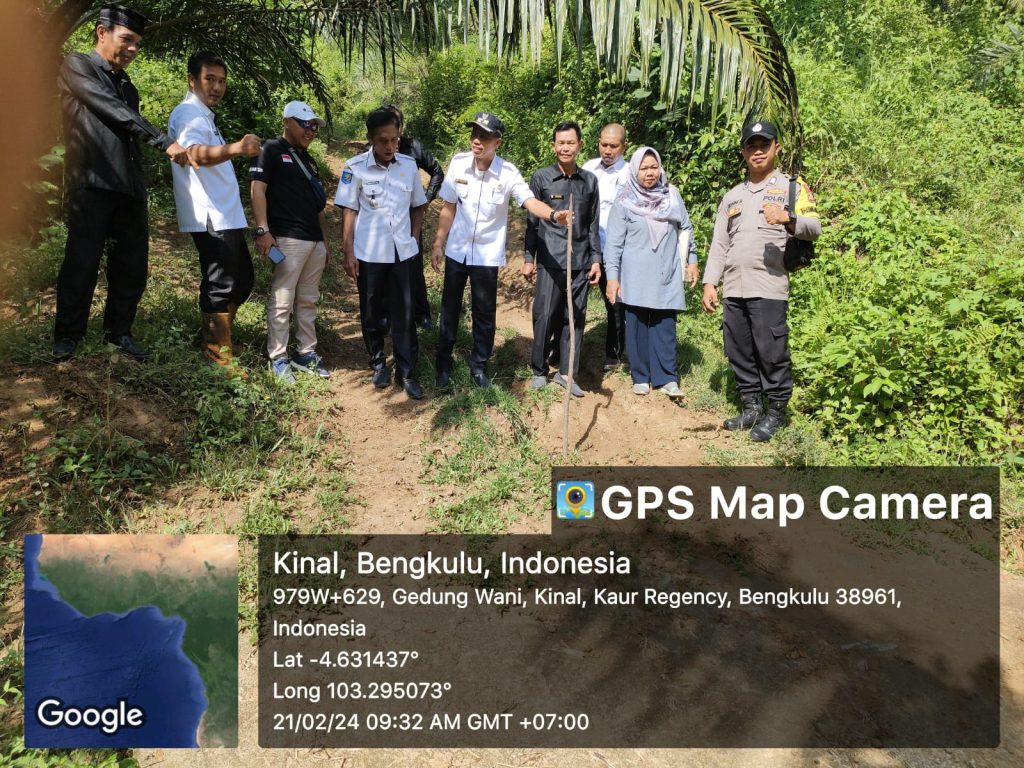 Pemerintah Desa Gedung Wani, Melaksanakan Titik Nol Pembukaan Badan Jalan.