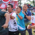 Memeriahkan HUT RI Ke-80, Polres Way Kanan Ikuti Olahraga Bersama Pemkab Way Kanan