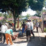 Pemerintah Desa tanjung Baru Laksanakan Titik Nol pembangunan Rabat Beton