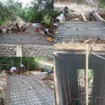 Pemdes Gedung Wani Adakan Pemasangan Plat Menuju Area Perkebunan Warga