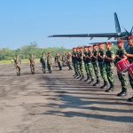 Dandim 0427/Way Kanan Sambut Kedatangan Pangkostrad di Lanud Gatot Soebroto, Way Tuba