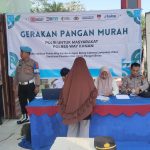 Polisi Gelar GPM di Kampung Sangkaran Bhakti, Warga Antusias Sambut Beras Murah