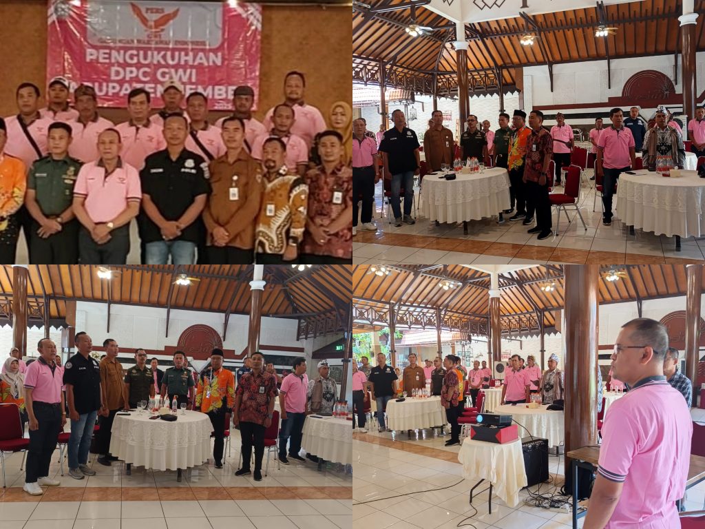 Berskala Nasional Dan Sejajar Dengan Organisasi Lain Seperti PWI Dan IWO! GWI Jember Resmi Dikukuhkan Dan Siap Menjadi Kapal Besar