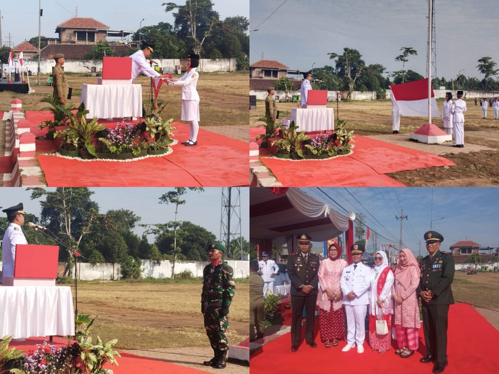 Bertugas Sebagai Inspektur Upacara HUT RI Ke 80 Plt Camat Bangsalsari Musyaffa, SH.I,M.M. Sampaikan Amanat Bupati Jember