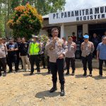 Polres Way Kanan dan Polres Lampung Utara Pam Aksi Unras di PT. PML Reg 46 Way Hanakau