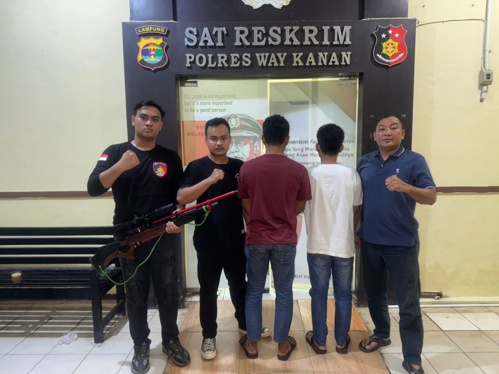 Diduga Lakukan Pengeroyokan, Polres Way Kanan Amankan Dua Pelaku di Sri Rejeki