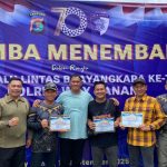 Sambut Hari Lalulintas Bhayangkara Ke 70, Kapolres dan Personil Gelar Lomba Menembak di Lapangan Tembak Polres Way Kanan