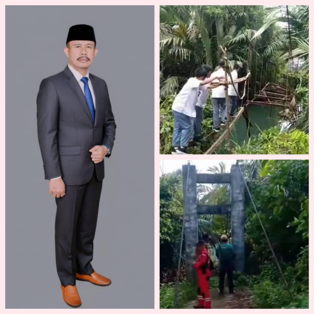 Zudarwansyah Anggota DPR Fraksi Partai Gerindra Kabupaten Tanggamus Apresiasi Pembangunan Jembatan yang Viral